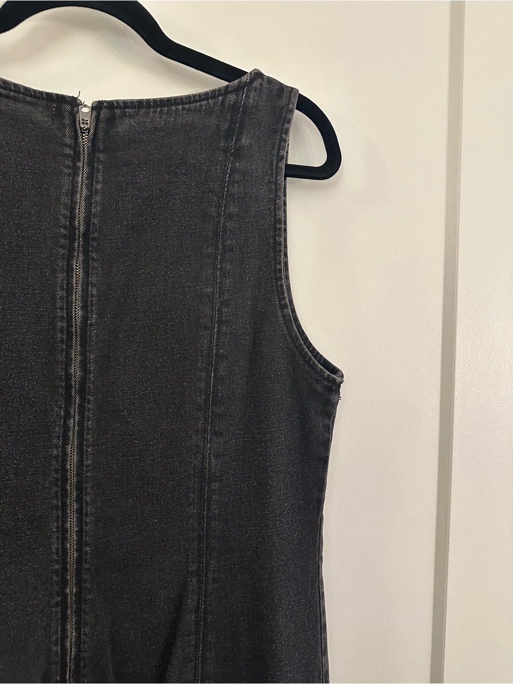 Abercrombie & Fitch Black Denim Mini Dress - Picture 4 of 6